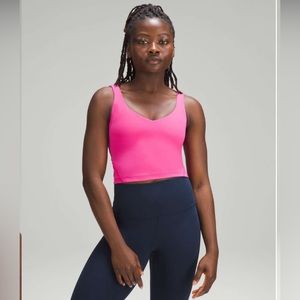 Women's Pink V-Neck Tank Top